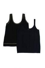  kit 2 blusas tess preta e azul