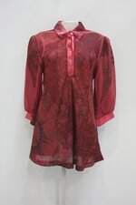 Blusa renner feminina estampada com Transparência