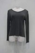 Blusa manga longa feminina cinza