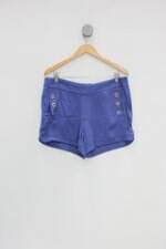 Shorts estratosfera feminino azul com Ilhós