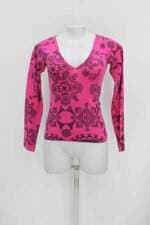 Blusa limelight feminina rosa manga longa 