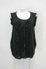   blusa Regata hit feminina preta com Forro e Aplique