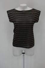 Blusa feminina preta estampada 