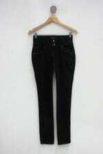 Calça Jeans morena rosa feminina preto com Bordado