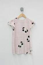 Vestido Infantil rosa com estampa e pom pom 