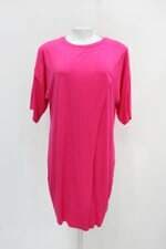 Blusa alongada levita feminina rosa com Fenda