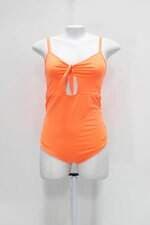 Body feminino laranja neon