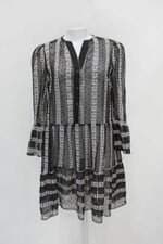 Vestido regina salomão feminino preto com Transparência e Recortes