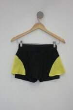 Shorts Saia feminino bicolor com Recortes