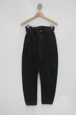 Calça de sarja clochard zara feminina preta