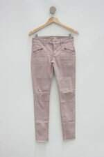 Calça de sarja skinny hollister feminina rosa