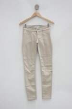 Calça de sarja skinny hollister feminina bege