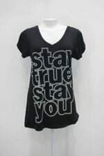 Blusa groovy feminina preta com Hotfix