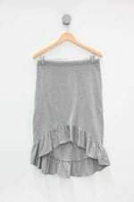 Saia c&a feminina cinza com Babado