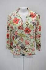 Blusa feminina verde floral
