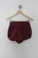 Shorts feminino vermelho Cós com elástico