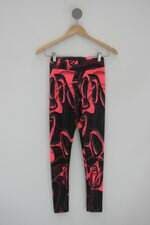 Calça Legging feminina preta estampada