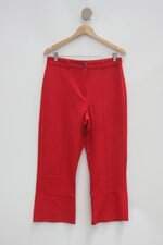 Calça cropped renner feminina vermelha com Nervura