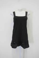 Vestido scollato feminino preto com Paetê