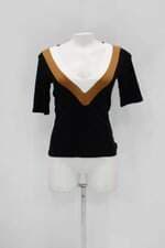 Blusa sommer feminina preta com Viés