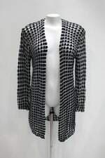 Casaco de tricot feminino bicolor