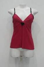 Baby doll feminino rosa com poas