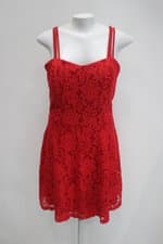 Vestido max feminino vermelho com Bojo e Forro