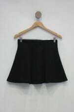 Saia doce flor feminina preta
