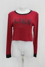 Blusa vb girls feminina vermelha com Silk e Hotfix