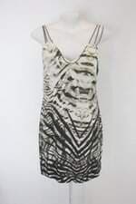 Vestido canal feminino estampado com Forro