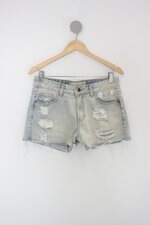 Shorts jeans canal feminino azul