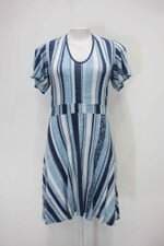 Vestido enfim feminino listrado