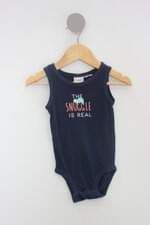 Body Infantil carter s azul com silk