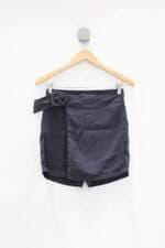 Shorts Saia renner feminino azul com Faixa na Cintura