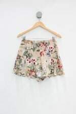Shorts renner feminino estampado com Babado