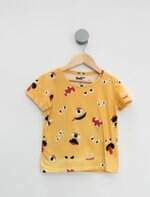Camiseta Infantil riachuelo  amarela estampada