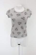 Blusa i love trend feminina cinza com Silk