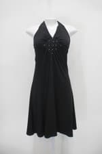 Vestido Frente Única Chifon feminino preto