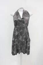 Vestido feminino estampado com Faixa na Cintura