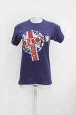 Camiseta fruit of the loom feminina azul com Silk
