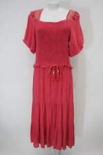 Vestido facínius feminino rosa com Franzido e Bordado