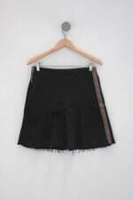 Saia seven way feminina preta com Viés