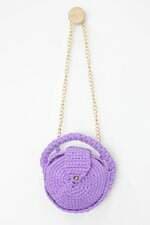 Bolsa round bags feminina roxa