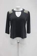 Blusa stradivarius feminina preta com Recortes