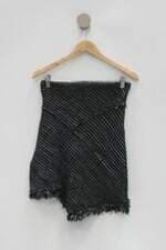 Saia le lis blanc feminina bicolor com Assimetria
