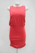Vestido l'atelie feminino rosa com Franzido e Tiras
