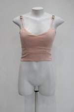 Regata cropped feminina rosa com Bojo