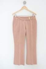 Calça de tecido cheroy feminina rosa