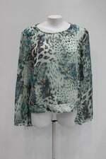 Blusa equus feminina estampada com Plissado