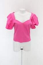 Blusa Rosa Manga com Babado C&A